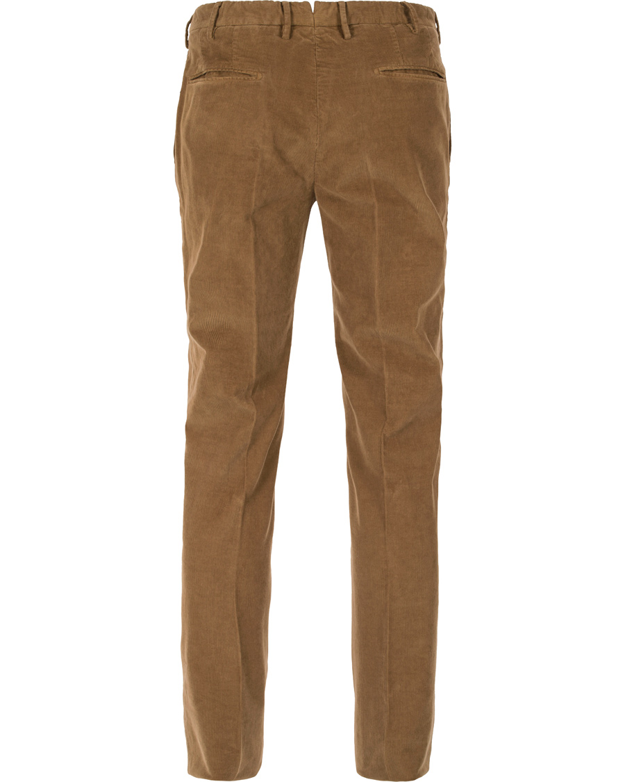 Heren | Broeken | Incotex | Garment Dyed Corduroy Trousers Light Brown