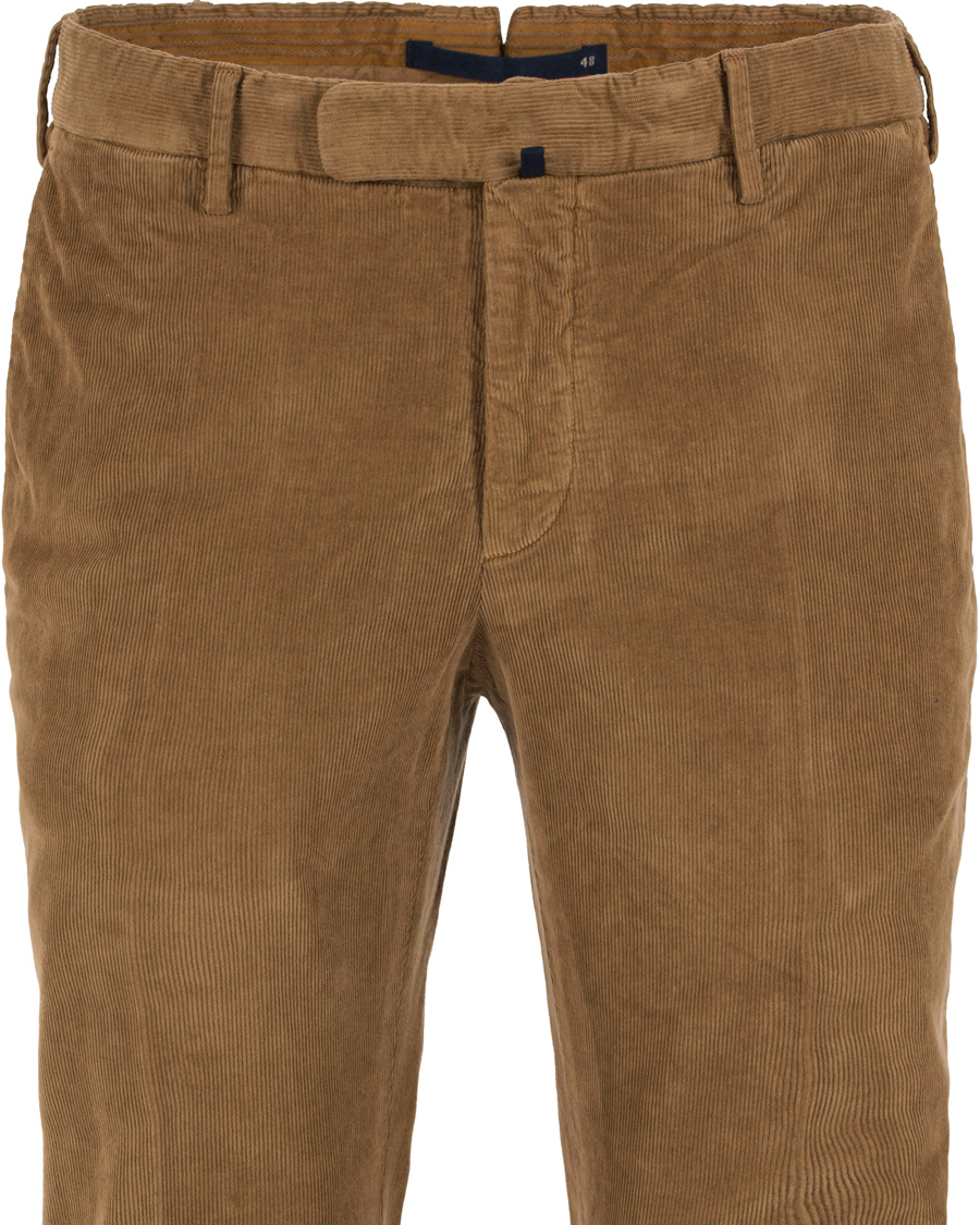 Heren | Broeken | Incotex | Garment Dyed Corduroy Trousers Light Brown