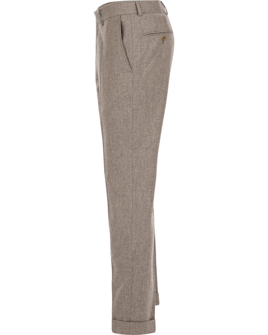Homme | Pantalons | Morris Heritage | Fred 100's Flannel Trousers Camel 52