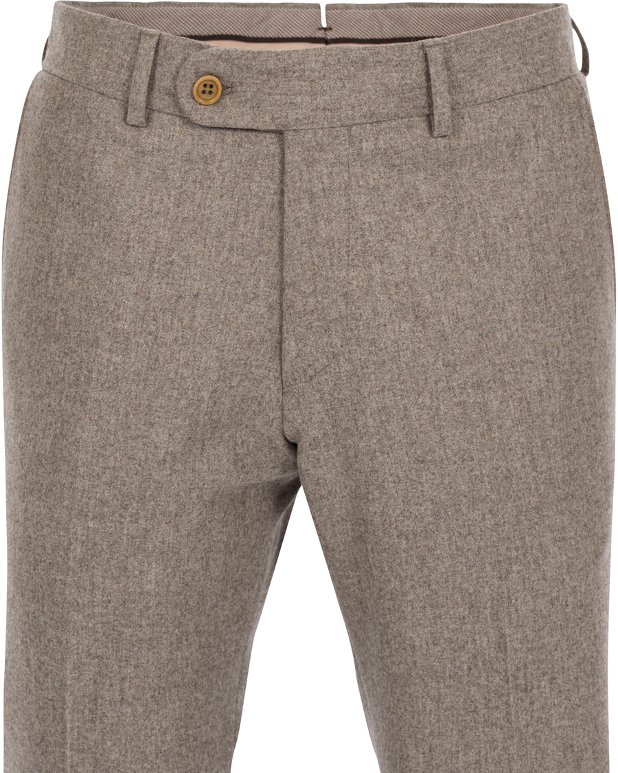 Homme | Pantalons | Morris Heritage | Fred 100's Flannel Trousers Camel 52