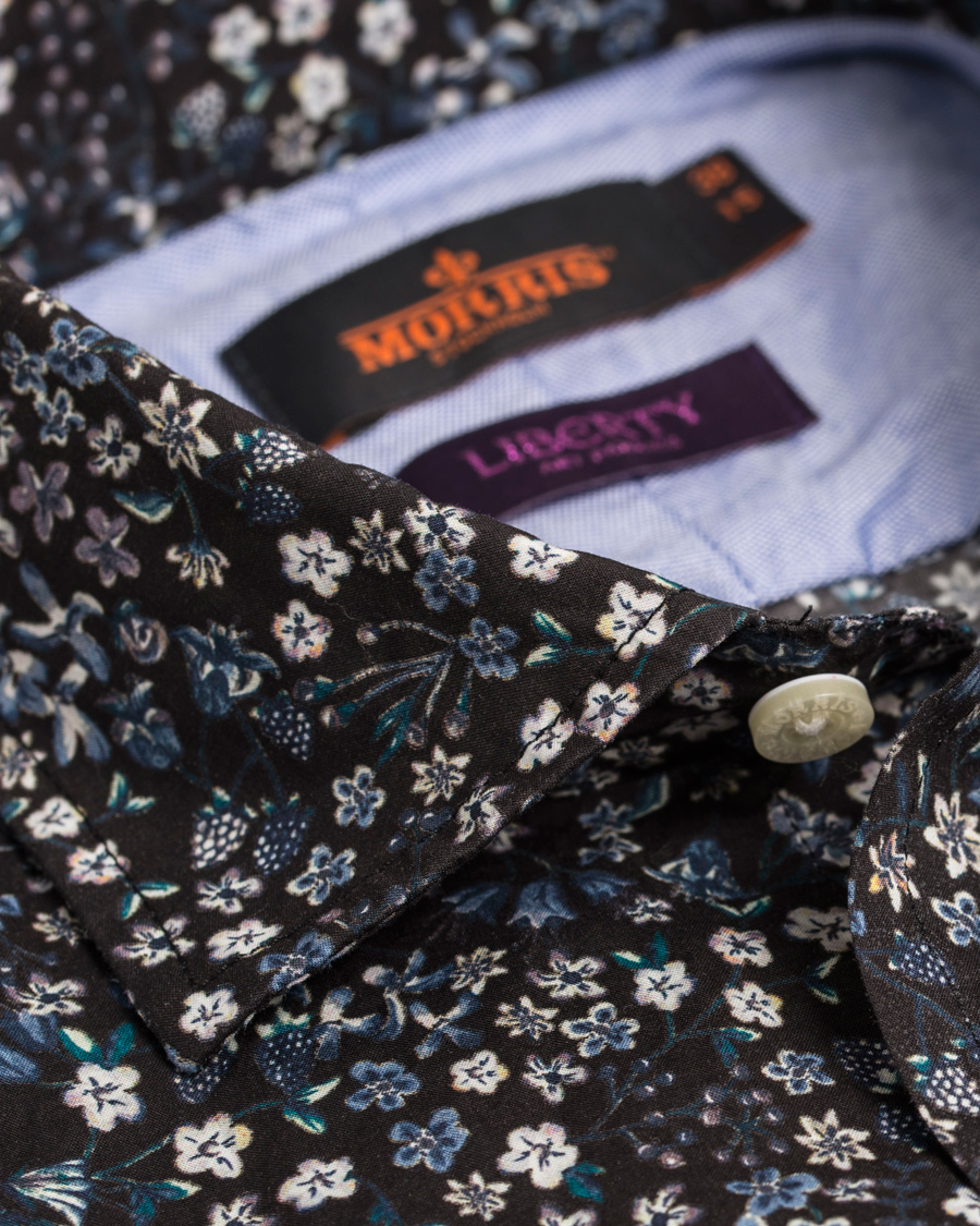 Homme | Chemises | Morris | New Barrel Liberty Printed Shirt Navy
