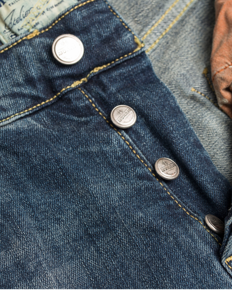 Homme | Jeans | Morris | Steve Vintage Jeans Dar Wash Blue Hole