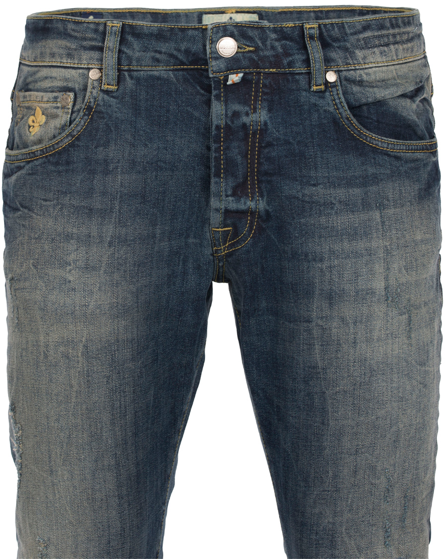 Homme | Jeans | Morris | Steve Vintage Jeans Dar Wash Blue Hole