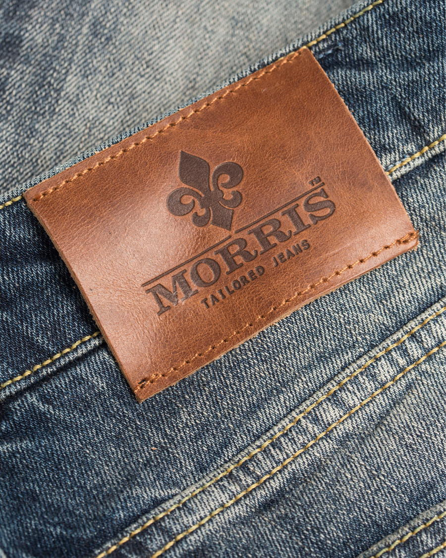 Homme | Jeans | Morris | Steve Vintage Jeans Dar Wash Blue Hole