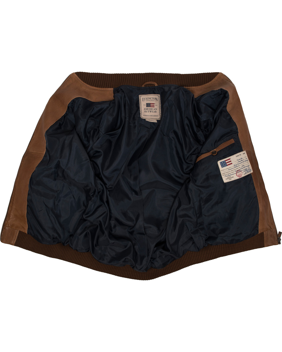 Homme | Manteaux Et Vestes | Lexington | Eddie Leather Jacket Brown