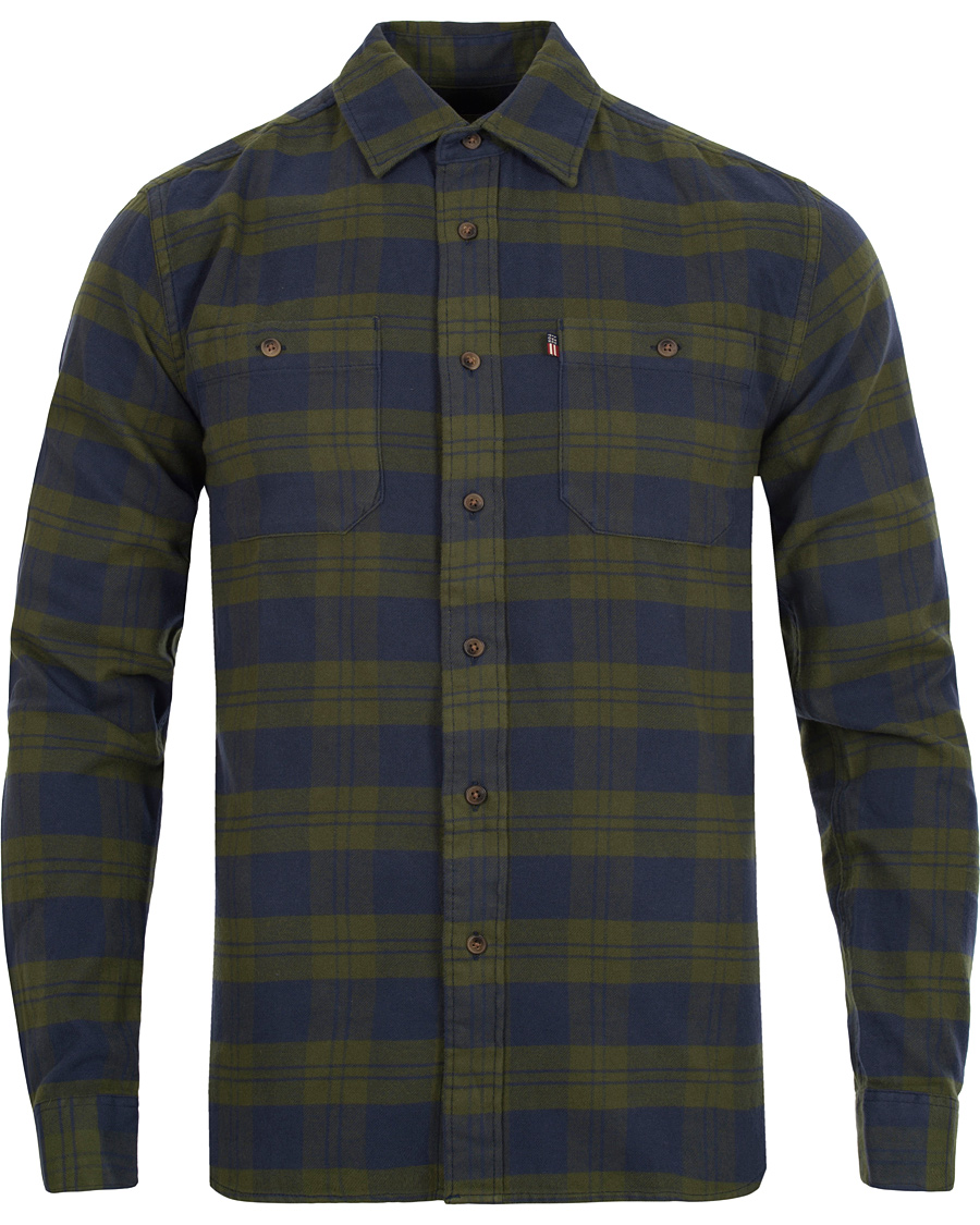 Homme | Chemises | Lexington | Philip Flannel Shirt Green/Blue Check