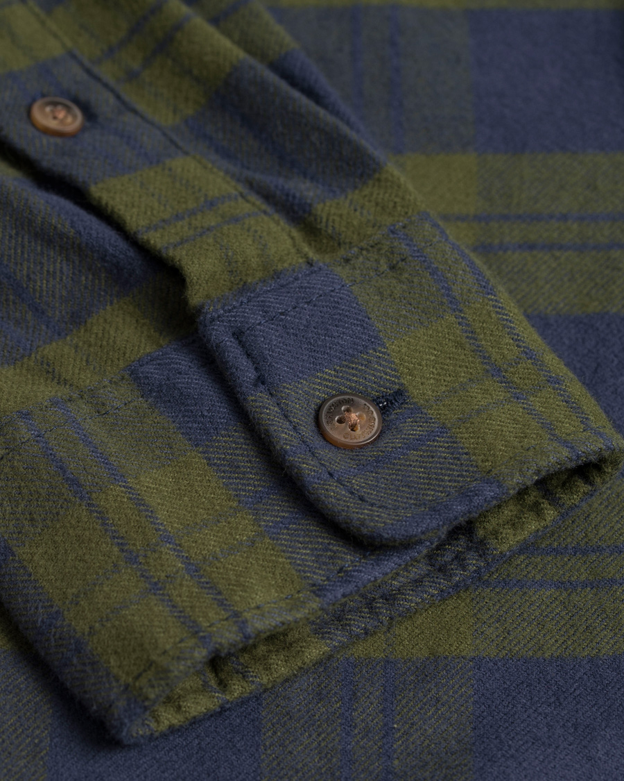 Homme | Chemises | Lexington | Philip Flannel Shirt Green/Blue Check