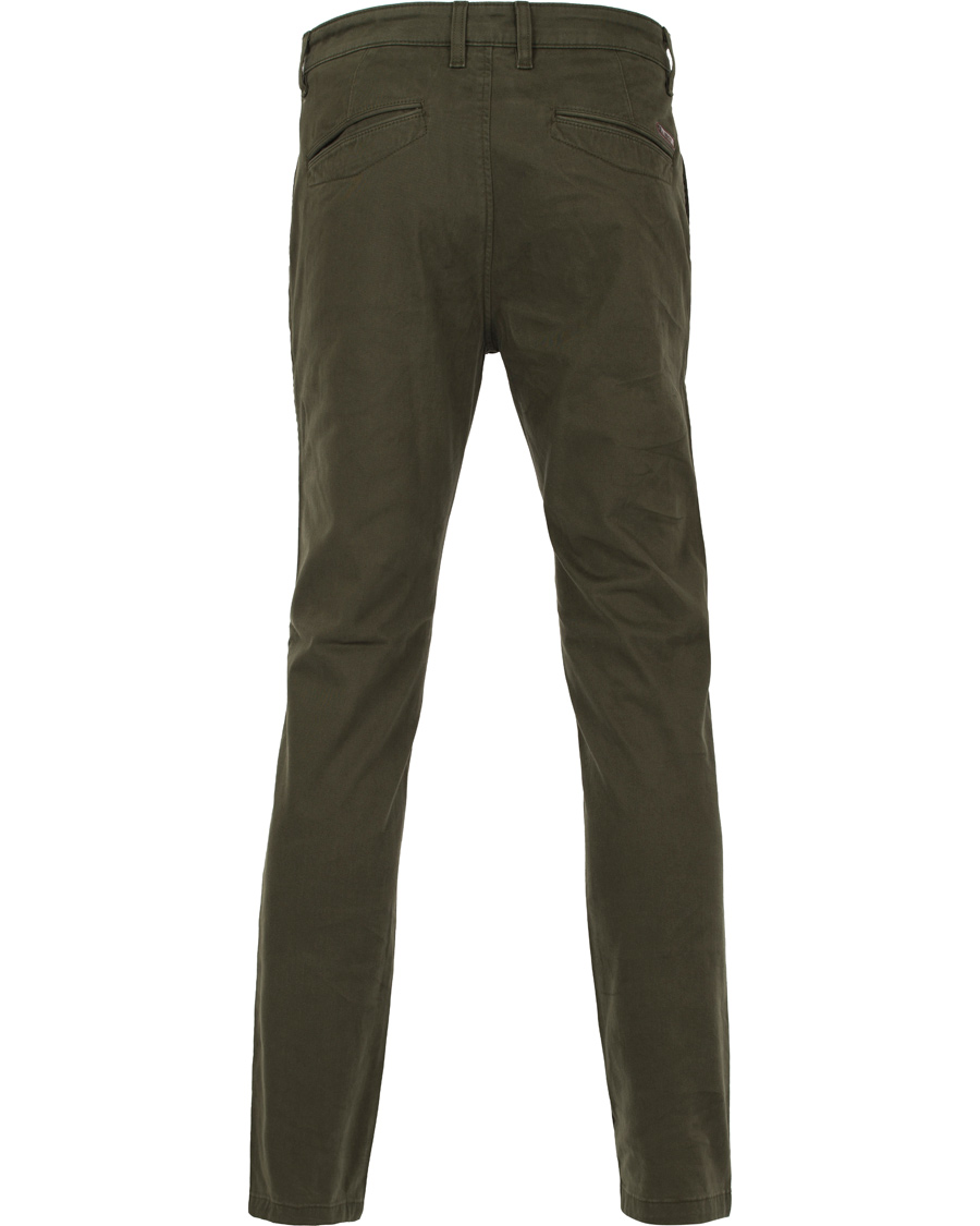 Heren | Broeken | NN07 | Marco 1001 Stretch Chinos Dark Army