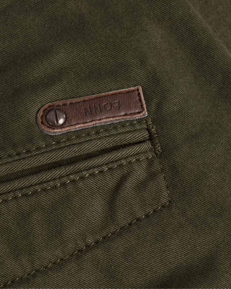 Heren | Broeken | NN07 | Marco 1001 Stretch Chinos Dark Army
