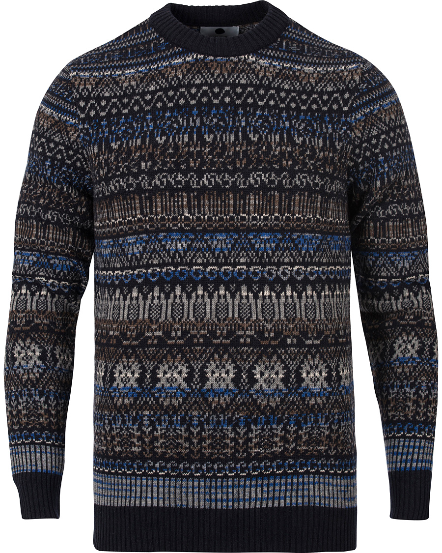 Homme | Pulls Et Tricots | NN07 | Tony Fair Isle Knitted Sweater Navy