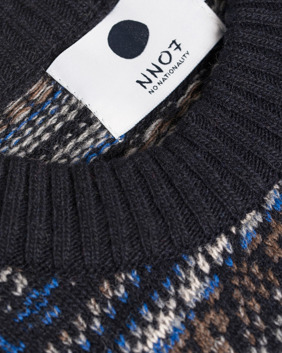 Homme | Pulls Et Tricots | NN07 | Tony Fair Isle Knitted Sweater Navy