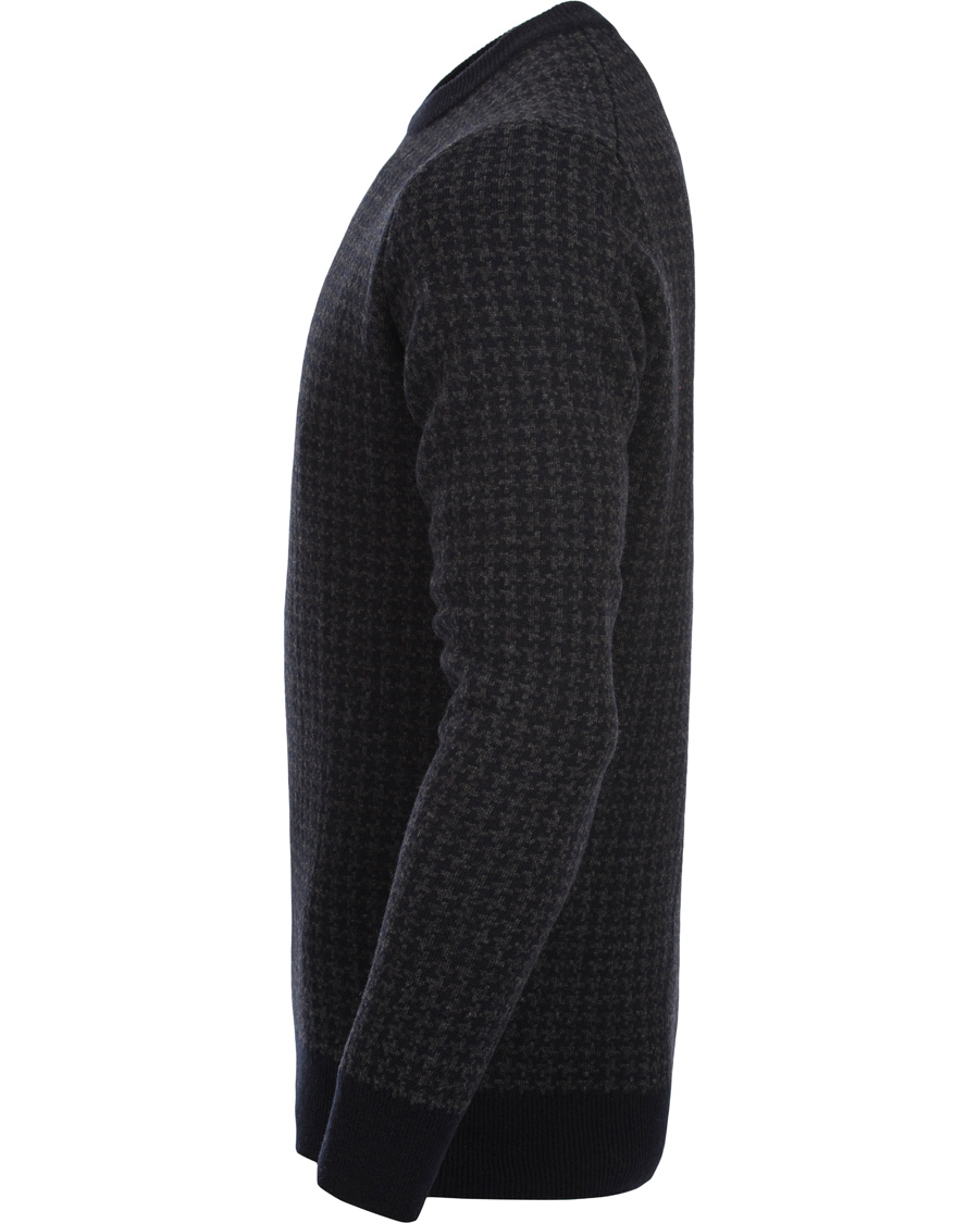 Homme | Pulls Et Tricots | NN07 | Conrad Houndstooth Sweater Navy/Dark Grey