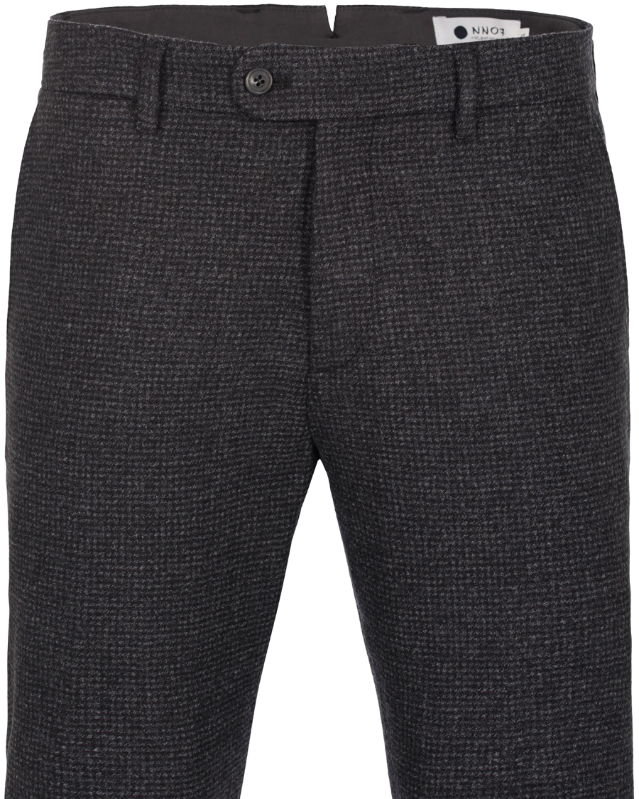 Homme | Pantalons | NN07 | Soho Pant Micro Check Dark Grey