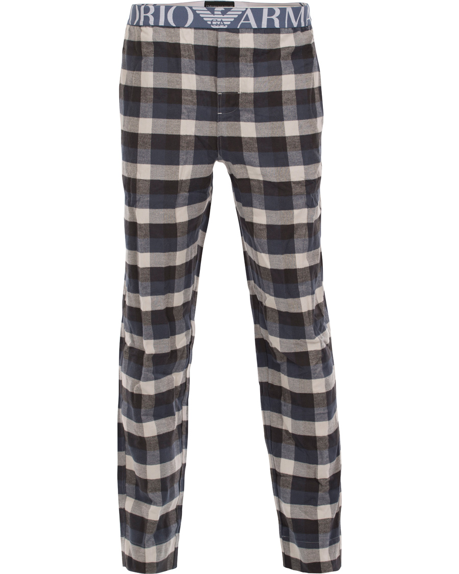 Homme | Sous-Vêtements Et Chaussettes | Emporio Armani | Flannel Pyjama Set Asphalt Grey/Check