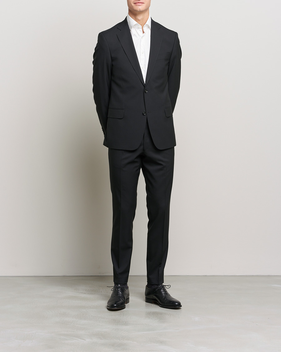 Homme | Blazers | Oscar Jacobson | Edmund Blazer Super 120´s Wool Black