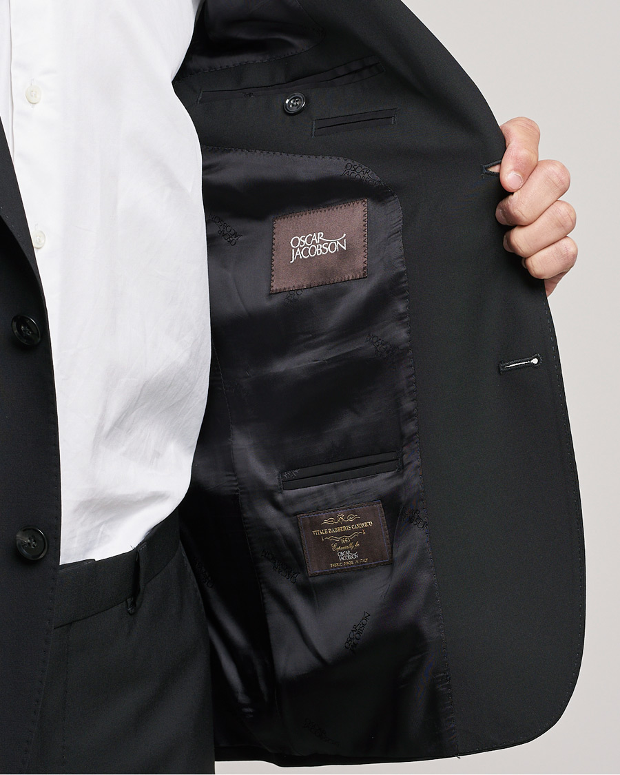 Homme | Blazers | Oscar Jacobson | Edmund Blazer Super 120´s Wool Black