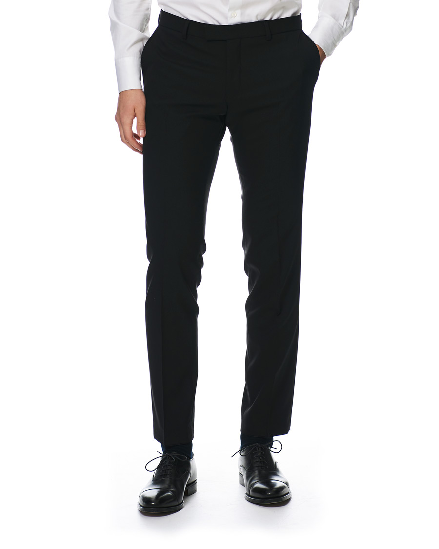 Homme | Pantalons | Oscar Jacobson | Damien Trousers Super 120's Wool Black