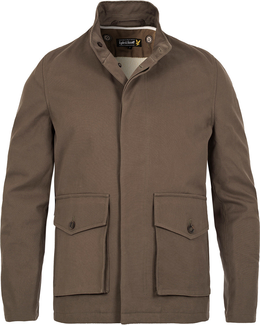 Homme | Manteaux Et Vestes | Lyle & Scott | Shearling Lined Jacket Cedar Green