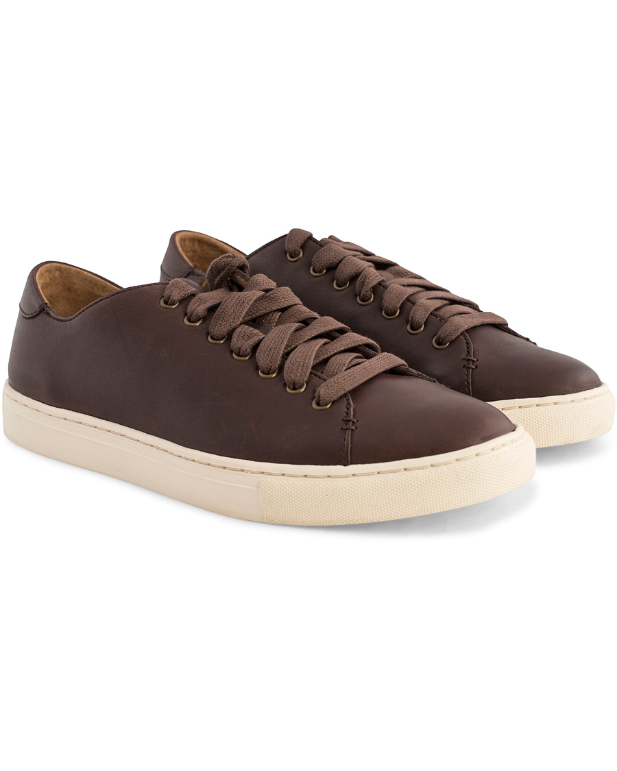 Homme | Polo Ralph Lauren Jermain Sneaker Dark Brown Calf | Polo Ralph Lauren | Jermain Sneaker Dark Brown Calf