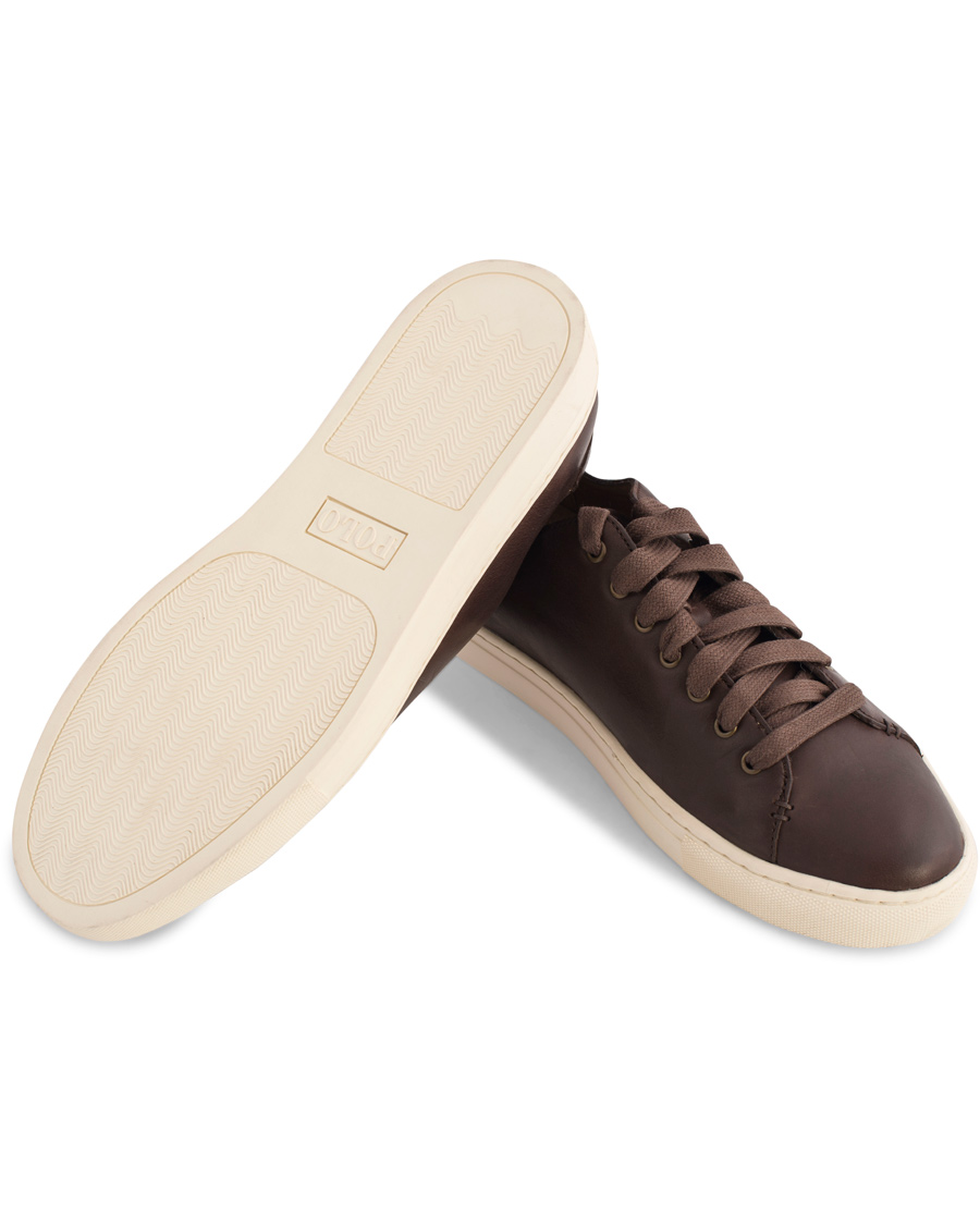 Homme | Polo Ralph Lauren Jermain Sneaker Dark Brown Calf | Polo Ralph Lauren | Jermain Sneaker Dark Brown Calf