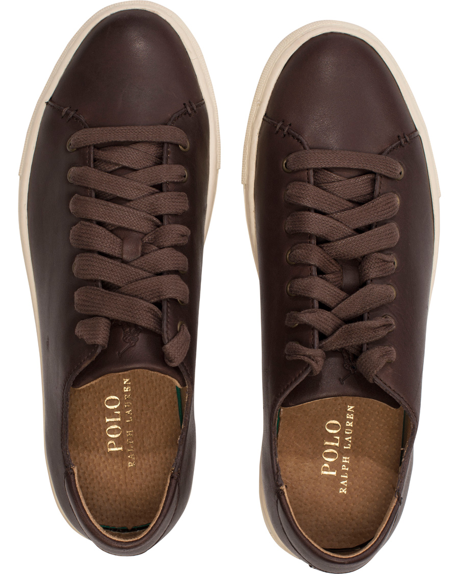 Homme | Polo Ralph Lauren Jermain Sneaker Dark Brown Calf | Polo Ralph Lauren | Jermain Sneaker Dark Brown Calf