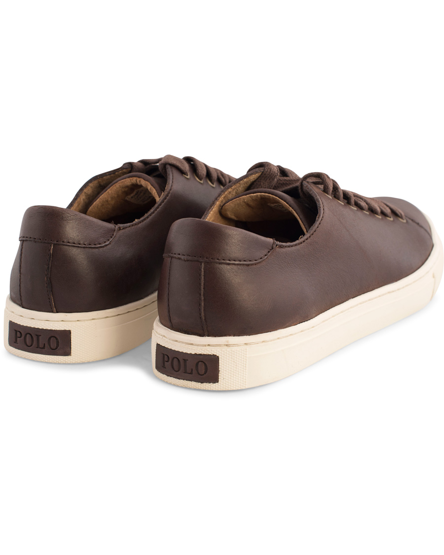 Homme | Polo Ralph Lauren Jermain Sneaker Dark Brown Calf | Polo Ralph Lauren | Jermain Sneaker Dark Brown Calf