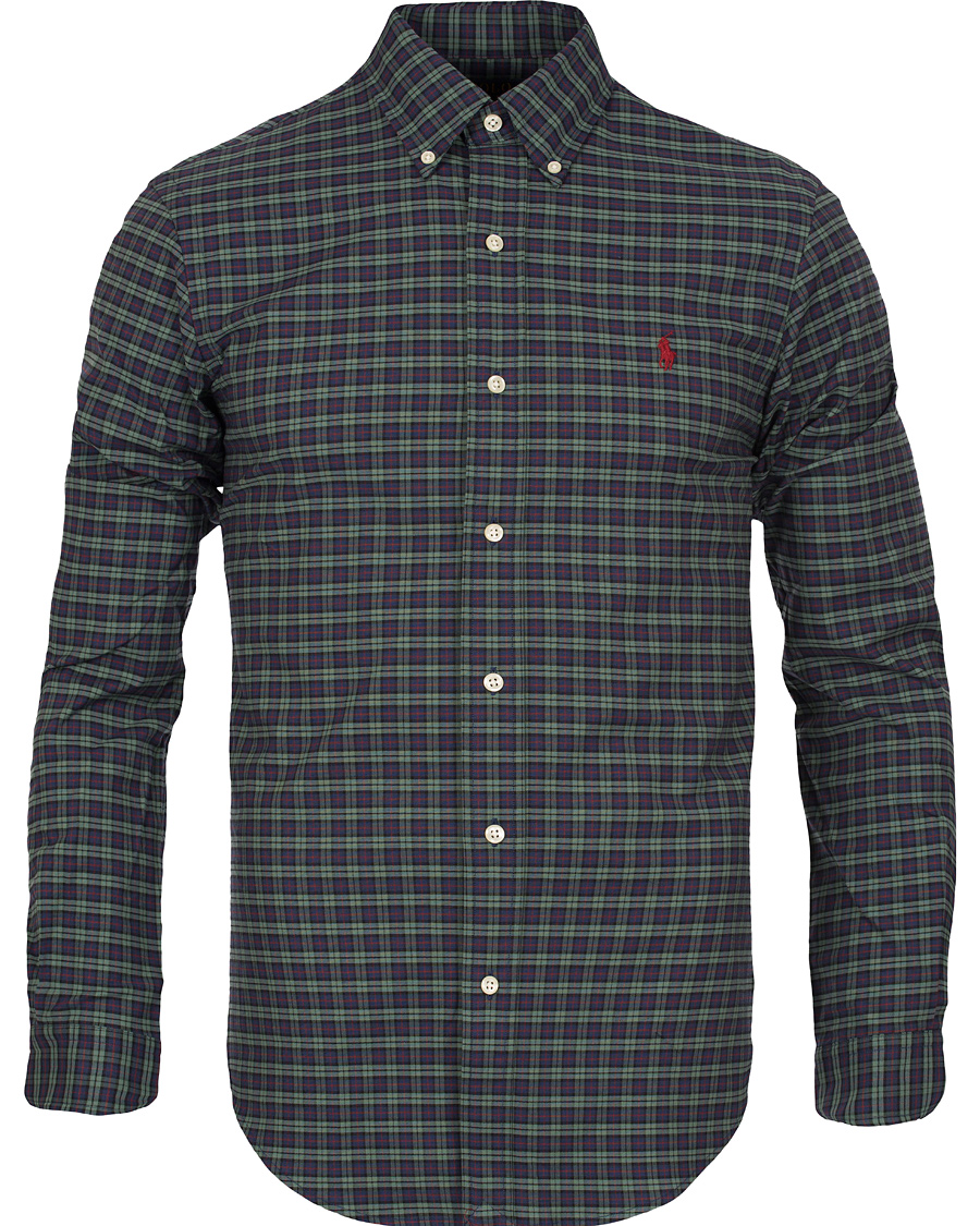 Heren | Overhemden | Polo Ralph Lauren | Slim Fit Stretch Oxford Shirt Artichoke/Plum