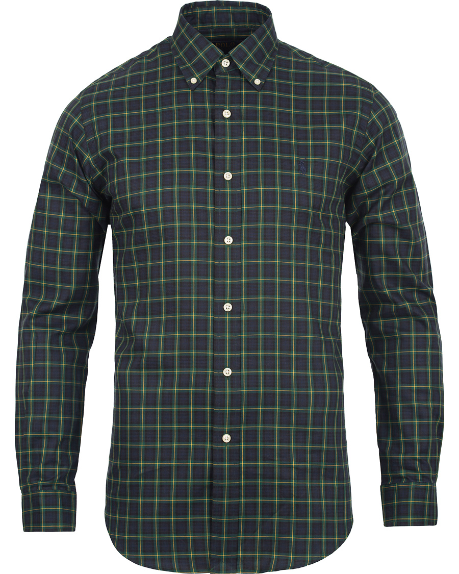 Homme | Chemises | Polo Ralph Lauren | Core Fit Oxford Shirt Check Navy/Green