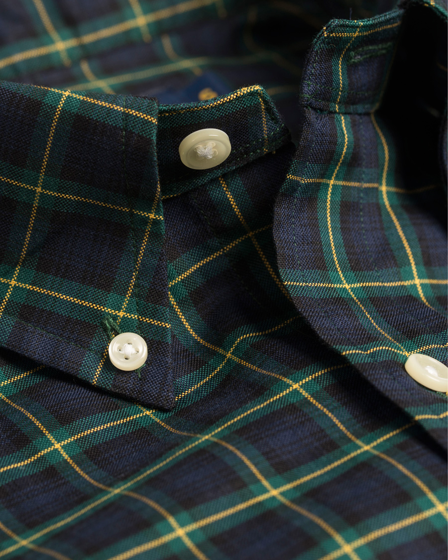 Homme | Chemises | Polo Ralph Lauren | Core Fit Oxford Shirt Check Navy/Green