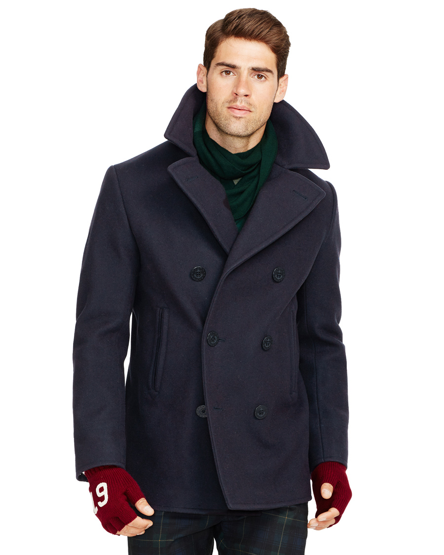 Homme | Manteaux Et Vestes | Polo Ralph Lauren | Melton Peacoat Navy