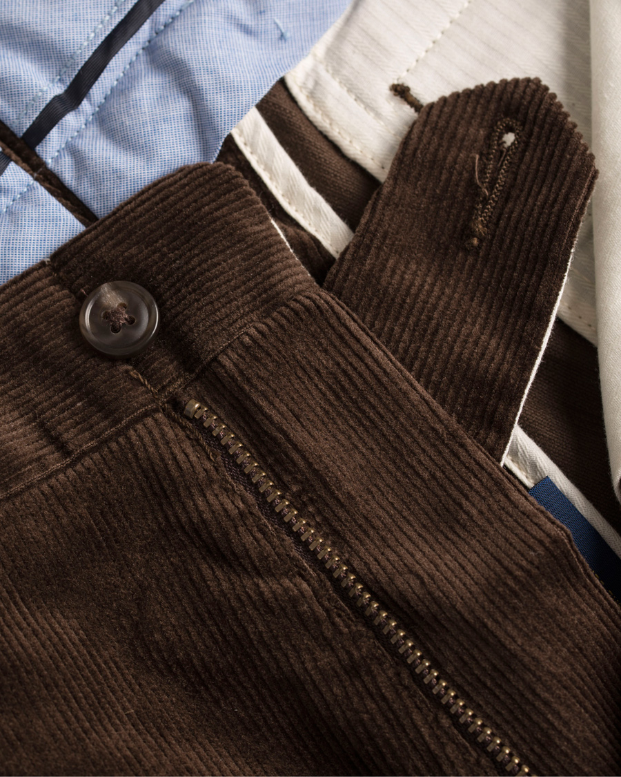 Heren | Broeken | Polo Ralph Lauren | Hudson Slim Fit Corduroy Pants Brown