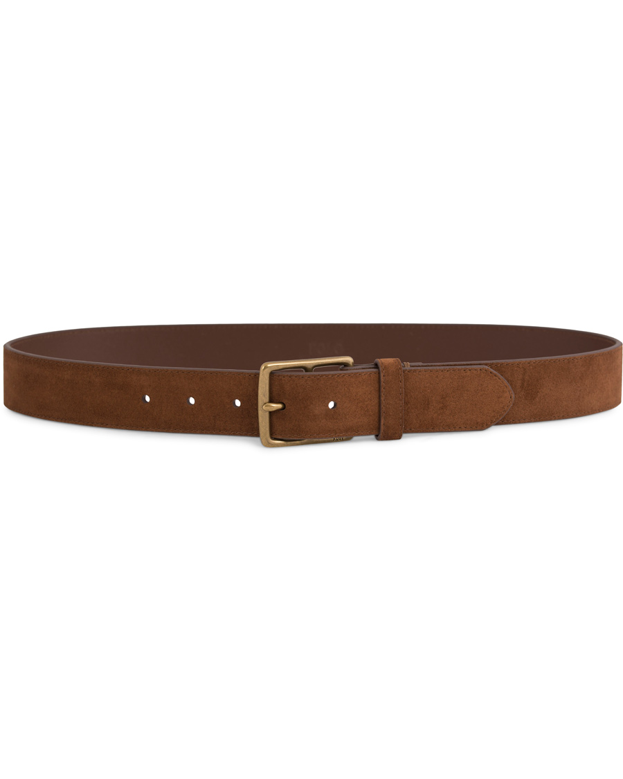 Homme | Polo Ralph Lauren Heritage Suede Belt Dark Brown | Polo Ralph Lauren | Heritage Suede Belt Dark Brown