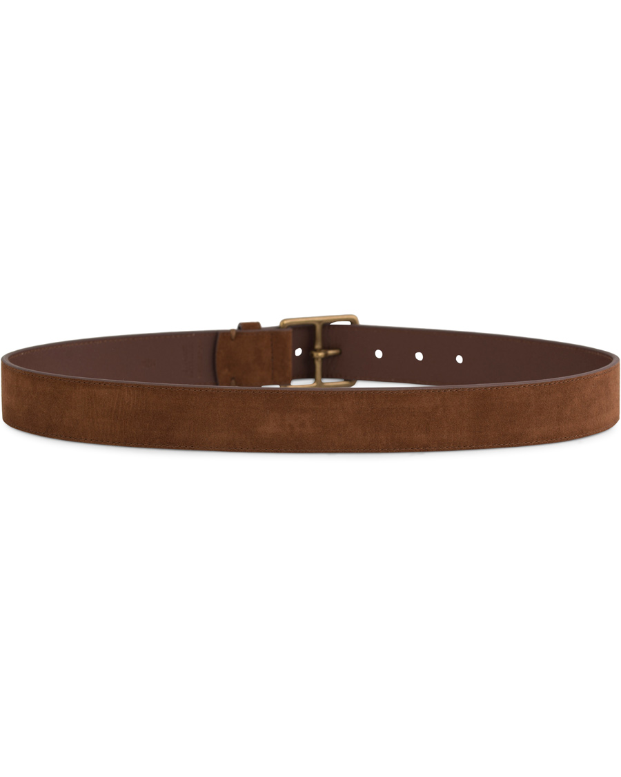Homme | Polo Ralph Lauren Heritage Suede Belt Dark Brown | Polo Ralph Lauren | Heritage Suede Belt Dark Brown
