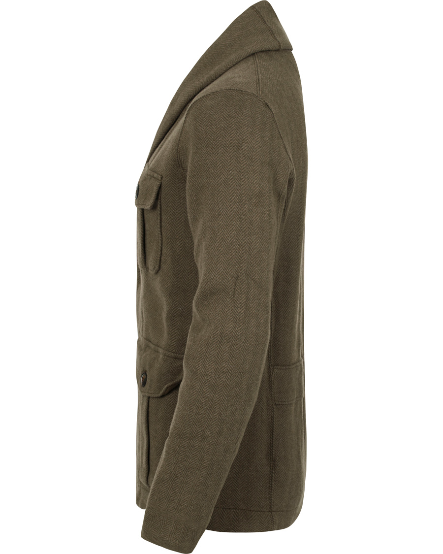 Homme | Pulls Et Tricots | Polo Ralph Lauren | Herringbone Shawl Cardigan Olive