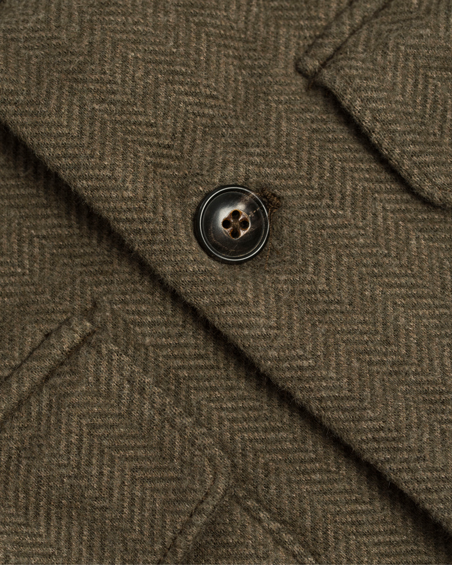Homme | Pulls Et Tricots | Polo Ralph Lauren | Herringbone Shawl Cardigan Olive