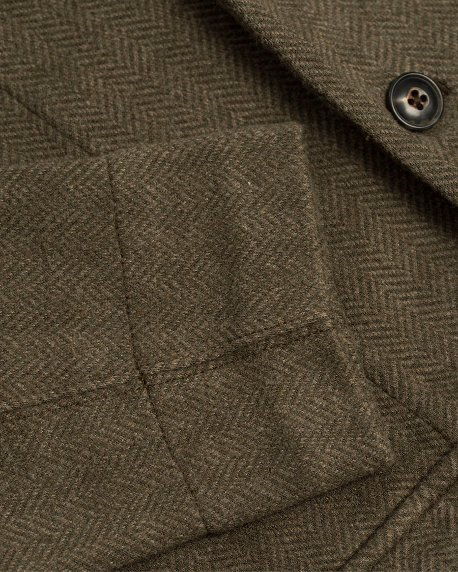 Homme | Pulls Et Tricots | Polo Ralph Lauren | Herringbone Shawl Cardigan Olive