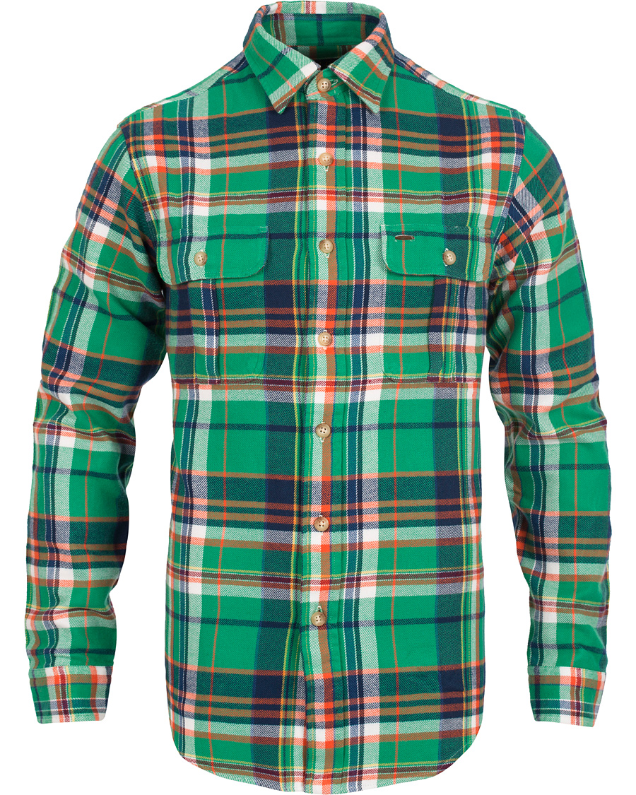 Heren | Overhemden | Polo Ralph Lauren | Matlock Core Fit Flannel Shirt Green/Navy