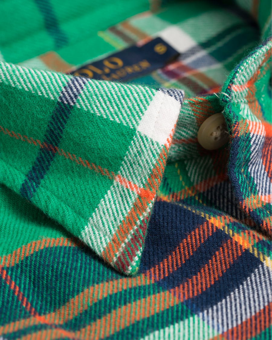 Heren | Overhemden | Polo Ralph Lauren | Matlock Core Fit Flannel Shirt Green/Navy
