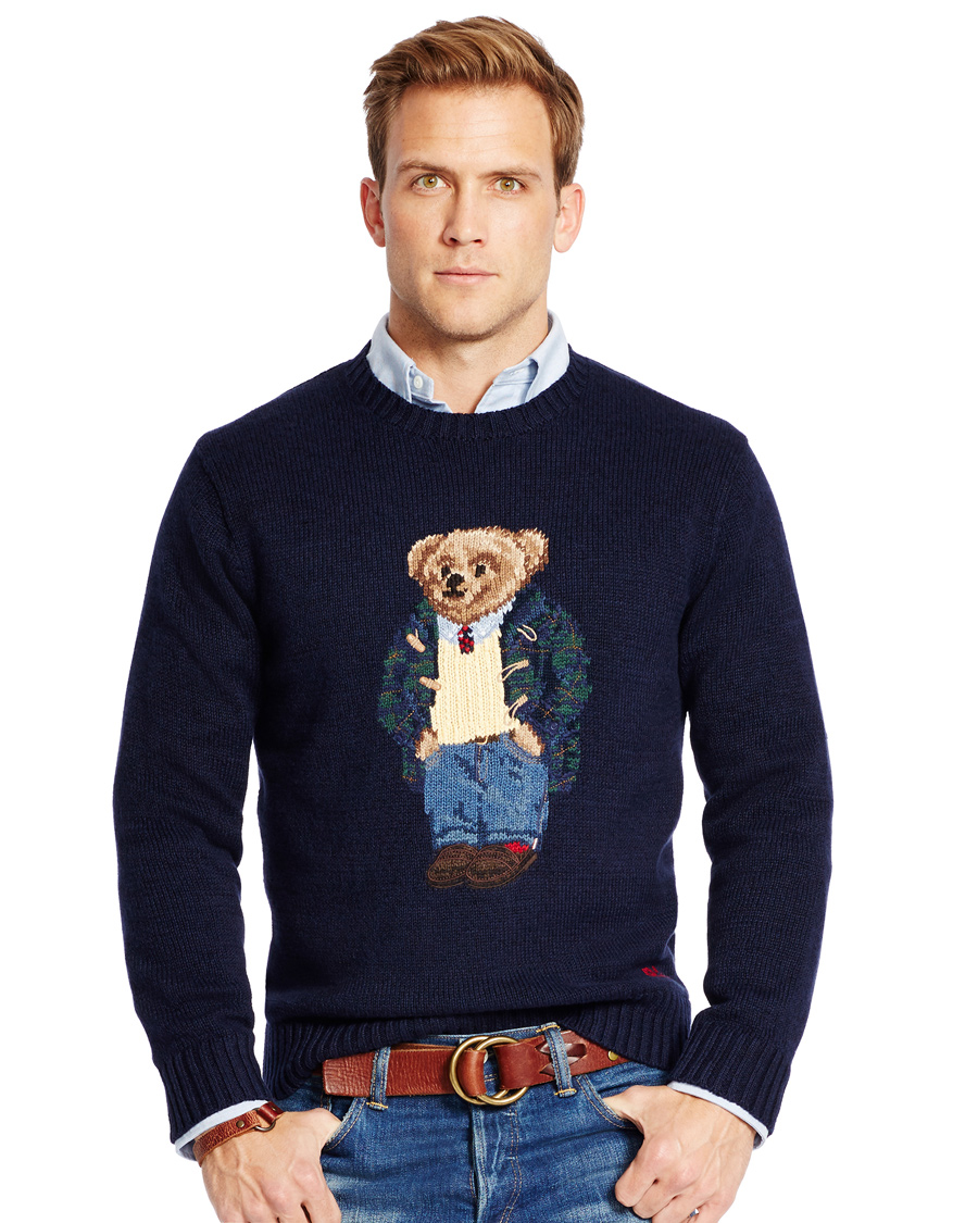 Homme | Pulls Et Tricots | Polo Ralph Lauren | Cotton Knit Bear Sweater Blue