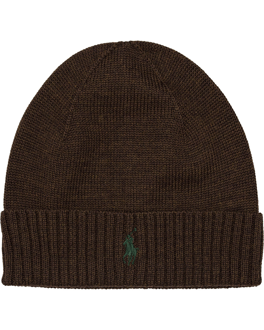 Homme | Polo Ralph Lauren Merino Cap Dark Brown Heather | Polo Ralph Lauren | Merino Cap Dark Brown Heather