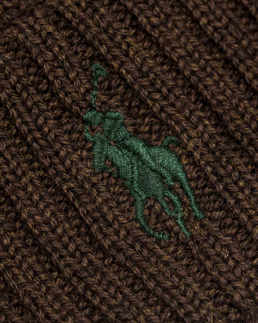 Homme | Polo Ralph Lauren Merino Cap Dark Brown Heather | Polo Ralph Lauren | Merino Cap Dark Brown Heather