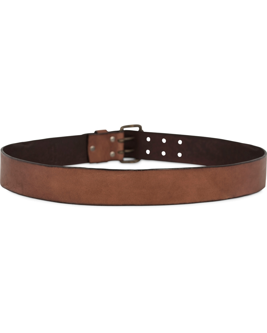 Homme | Denim & Supply Ralph Lauren Double Prong Belt Brown Leather | Denim & Supply Ralph Lauren | Double Prong Belt Brown Leather
