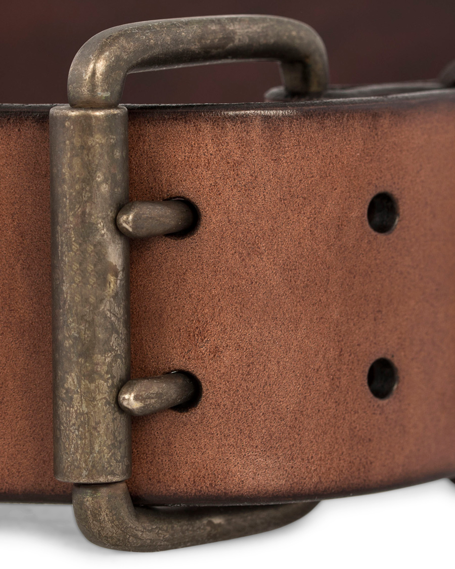 Homme | Denim & Supply Ralph Lauren Double Prong Belt Brown Leather | Denim & Supply Ralph Lauren | Double Prong Belt Brown Leather