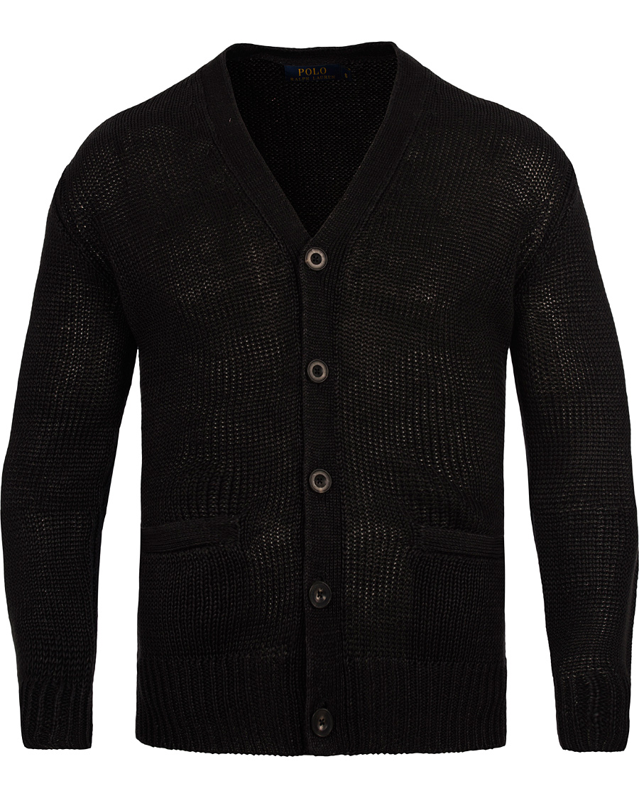Homme | Pulls Et Tricots | Polo Ralph Lauren | Linen Cardigan Polo Black
