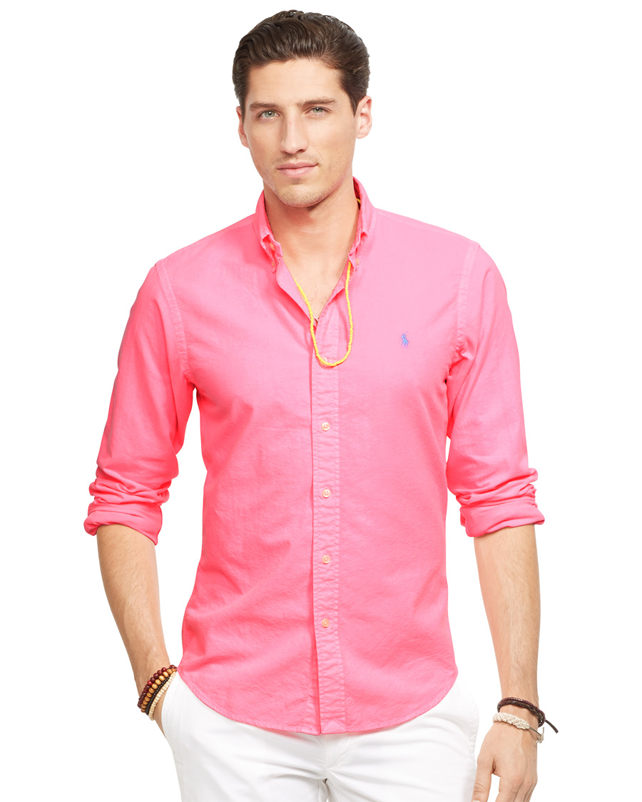 Homme | Chemises | Polo Ralph Lauren | Slim Fit Oxford Shirt Electric Pink