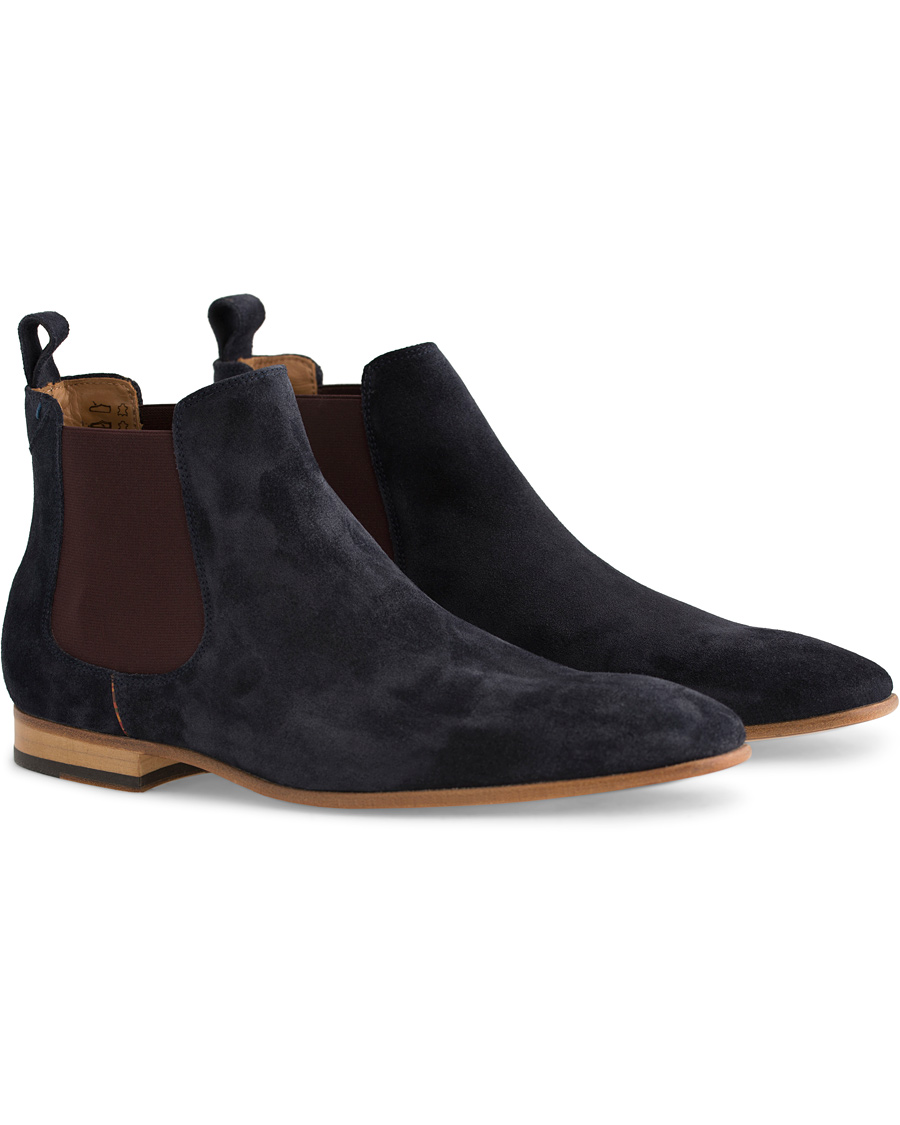 Heren | Paul Smith Shoe Falconer Chelsea Boot Suede Navy | Paul Smith Shoe | Falconer Chelsea Boot Suede Navy