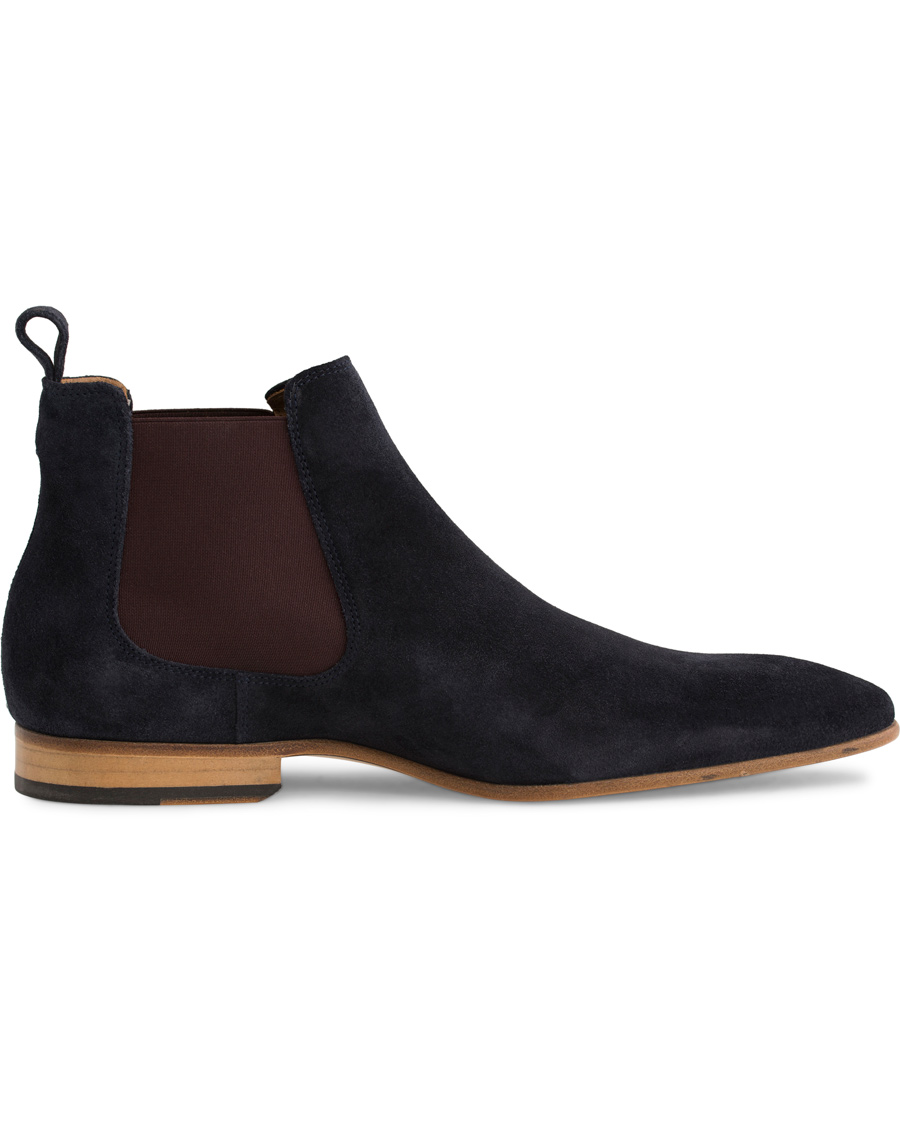 Heren | Paul Smith Shoe Falconer Chelsea Boot Suede Navy | Paul Smith Shoe | Falconer Chelsea Boot Suede Navy