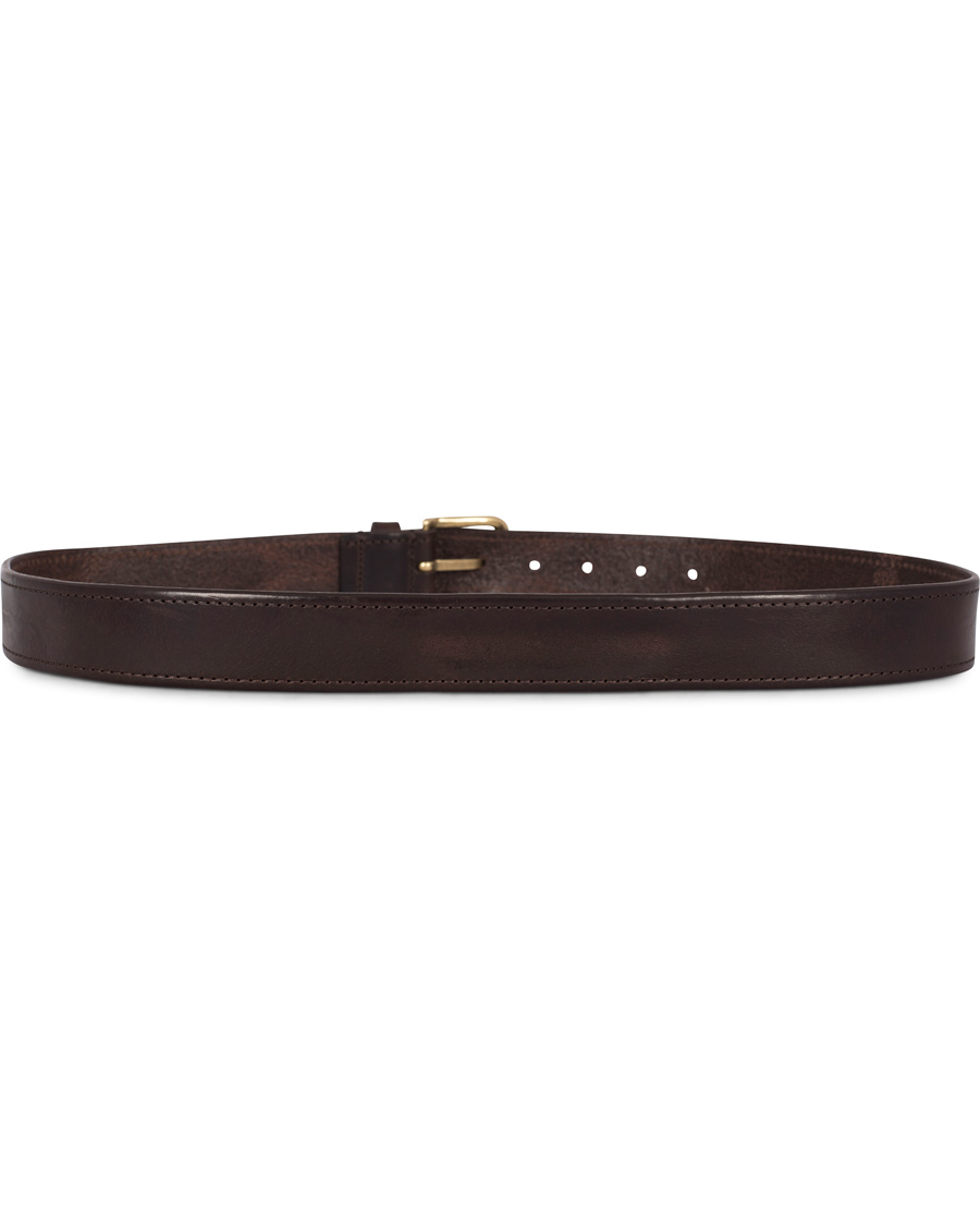 Homme | Morris Leather 3,5 cm Jeans Belt Dark Brown | Morris | Leather 3,5 cm Jeans Belt Dark Brown
