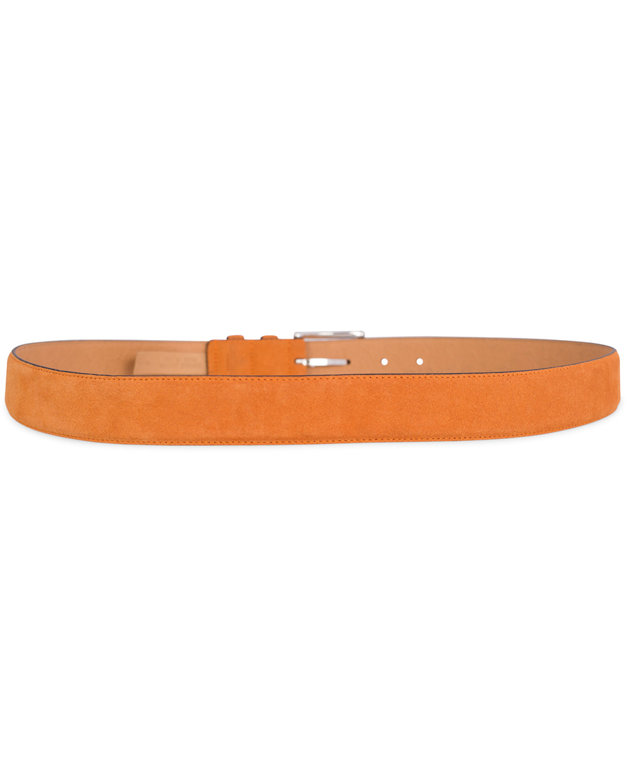 Homme | Morris Suede 3,5 cm Belt Orange | Morris | Suede 3,5 cm Belt Orange