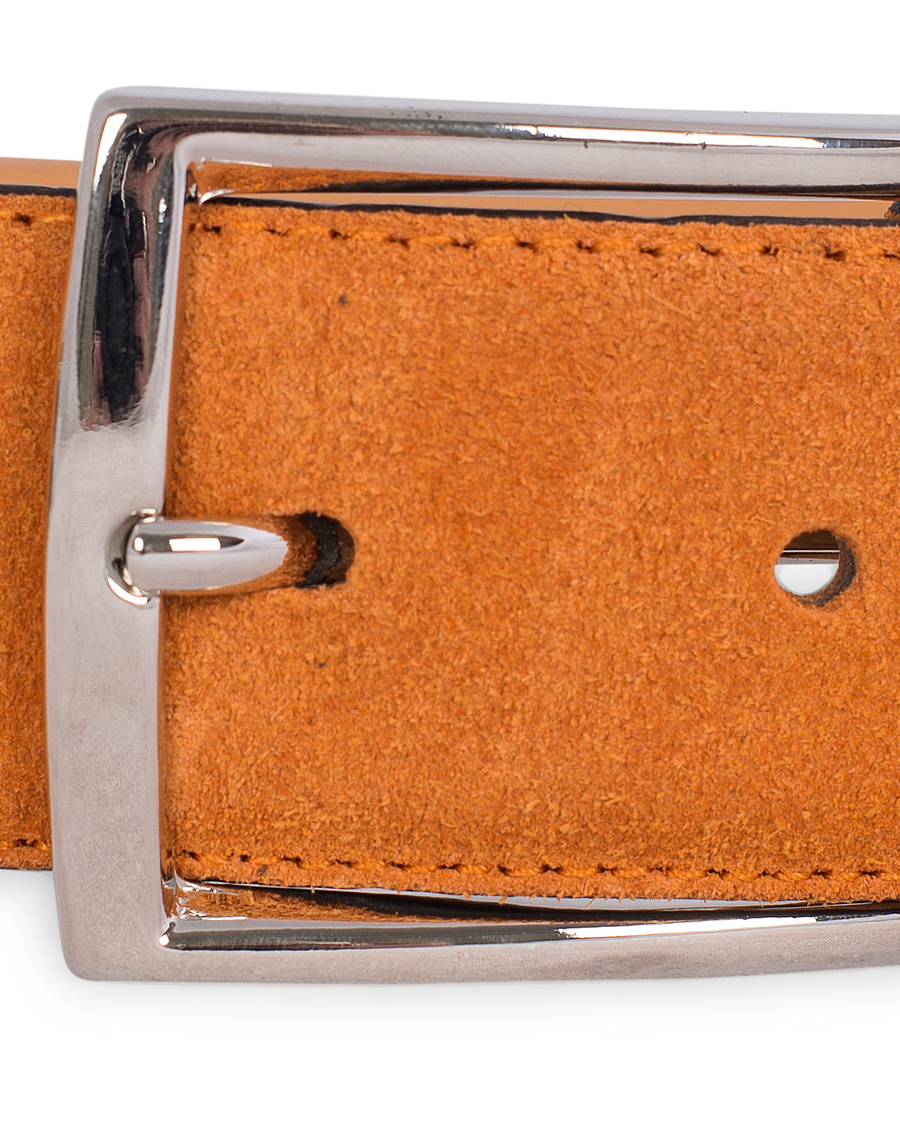 Homme | Morris Suede 3,5 cm Belt Orange | Morris | Suede 3,5 cm Belt Orange